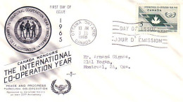 Canada Co-operation FDC ( A70 646) - 1961-1970