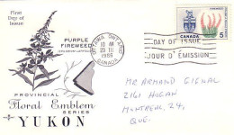 Canada Fireweed Epiloge à Feuille étroite FDC ( A70 620) - 1961-1970