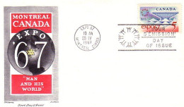 Canada Montreal Expo 67 FDC ( A70 516b) - HerdenkingsOmslagen