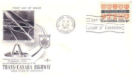 Canada Route Transcanadienne Trans Canada Highway FDC ( A70 587b) - Buste