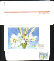 Canada Floral Domestogramme 8c White Garden Lily Lis Du Jardin ( A70 212b) - 1953-.... Règne D'Elizabeth II