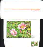 Canada Floral Domestogramme 8c Wild Rose Aciculaire ( A70 210b) - 1953-.... Regno Di Elizabeth II