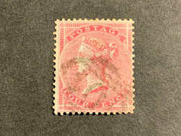 GB 1855 4d Carmine SG 62Cat £450 Wmk Small Garter (S1030) - Gebruikt