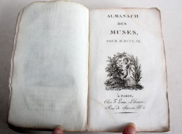EO. ALMANACH DES MUSES OU CHOIX DE POESIES FUGITIVES DE 1808-1809 LOUIS LIBRAIRE / LIVRE ANCIEN XIXe SIECLE (2204.276) - 1701-1800