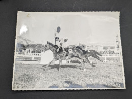 Grande Photo Course Hippique 1955 Chevaux Prix D'Enghien - Paardensport