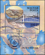 Hungary 2014. 60th Anniversary Of The Danube Commission (MNH OG) Souvenir Sheet - Unused Stamps