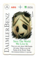 Panda,animal Télécarte Singapour DAIMLER BENZ Phonecard ( T 39) - Singapour