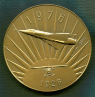 Médaille En Bronze Cinquantenaire A.N.O.R.A.A  D'après Debord 11 Septembre1976 Diam 81mm - France