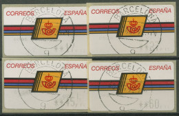 Spanien 1992 Automatenmarken Satz 17/27/45/60 ATM 4.2.2.1 S5 Gestempelt - Oblitérés