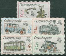 Tschechoslowakei 1987 PRAGA Fahrzeuge Lokomotive Auto 2911/15 Postfrisch - Nuevos