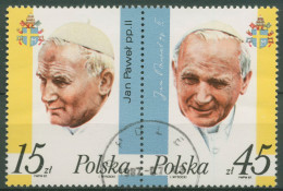 Polen 1987 Papst Johannes Paul II. 3099/00 ZD Gestempelt - Oblitérés