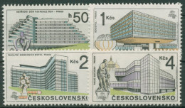 Tschechoslowakei 1988 PRAGA Bauwerke Gebäude 2966/69 Postfrisch - Nuevos