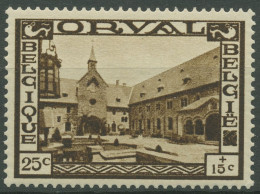 Belgien 1933 Wiederaufbau Der Abtei Orval Innenhof 356 Mit Falz - Ungebraucht