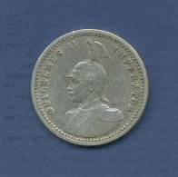 Deutsch Ostafrika 1/4 Rupie 1906 A, Silber, J N720 Sehr Schön (m6602) - Deutsch-Ostafrika