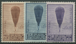 Belgien 1932 Wissenschaftliche Forschung Stratosphärenballon 344/46 Mit Falz - Ungebraucht