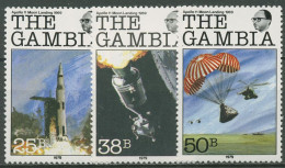 Gambia 1979 10. Jahrestag Der 1. Bemannten Mondlandung 398/400 A Postfrisch - Gambie (1965-...)