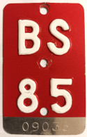 Velonummer Basel Stadt BS 85 - Number Plates