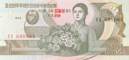 North Korea 1 Won, P-49 (1992) - UNC - 95th Birthday Kim Il Sung - Korea, Noord