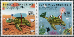 Turkey 2022. World Environment Day (MNH OG) Block Of 2 Stamps - Ongebruikt