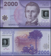 Chile 2000 Pesos. 2009 (2010) Polymer Unc. Banknote Cat# P.162a - Chile