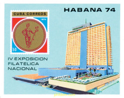 160026 MNH CUBA 1974 HABANA 74. EXPOSICION FILATELICA NACIONAL - Neufs