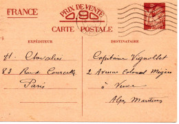 FRANCE.1941-1942. ONZE (11)  ENTIERS POSTAUX.  TYPES IRIS ET PETAIN. - Lots Et Collections : Entiers Et PAP
