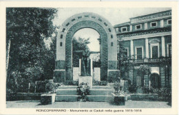 1850 01 MANTOVA RONCOFERRARO MONUMENTO AI CADUTI DELLA GUERRA - Mantova