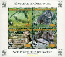 184048 MNH COSTA DE MARFIL 2005 WWF. NUTRIA DE CUELLO MANCHADO - Ivory Coast (1960-...)