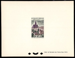 FRANCE(1961) St. Theobold Church, Thann. Deluxe Sheet. Scott No 1004, Yvert No 1308. - Epreuves De Luxe