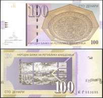 Macedonia 100 Denari. 2002 Unc. Banknote Cat# P.16d - Nordmazedonien