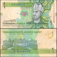 Turkmenistan 1 Manat. 2012 Paper Unc. Banknote Cat# P.29a - Turkmenistan