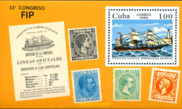 248649 MNH CUBA 1984 ESPAÑA 84. EXPOSICION FILATELICA INTERNACIONAL - Neufs
