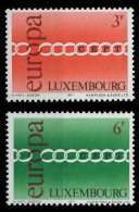 LUXEMBURG 1971 Nr 824-825 Postfrisch X809BF2 - Neufs