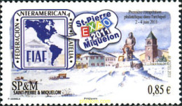 267132 MNH SAN PEDRO Y MIQUELON 2011 EXPOSICION FILATELICA - SAN MARINO 2011 - Unused Stamps