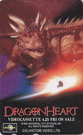 Télécarte JAPON / 110-016 - CINEMA FILM - DRAGON HEART ** DENNIS QUAID ** - MOVIE JAPAN Phonecard - D 19959 - Cinéma