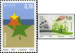 356328 MNH LUXEMBURGO 2016 EUROPA CEPT 2016 - ECOLOGIA EN EUROPA - PIENSA EN VERDE - Otros & Sin Clasificación