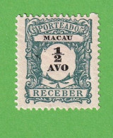 MAC575- MACAU 1904 PORTEADO Nº 1- MH - Ongebruikt
