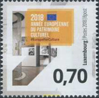 581515 MNH LUXEMBURGO 2018 AÑO EUROPEO DE LA CULTURA - Otros & Sin Clasificación