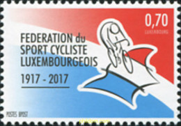 591334 MNH LUXEMBURGO 2017 100 ANIVERSARIO DE LA FEDERACION DEPORTIVA CICLISTA DE LUXEMBURGO - Otros & Sin Clasificación