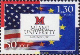 591980 MNH LUXEMBURGO 2018 5 AÑOS DE LA UNIVERSIDAD DE MIAMI EN LUXEMBURGO - Otros & Sin Clasificación