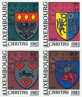 689452 MNH LUXEMBURGO 1983 CARITAS. ESCUDOS Y PINTURA - Otros & Sin Clasificación