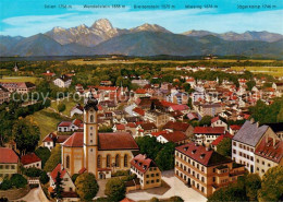 73836780 Bad Aibling Fliegeraufnahme Mit Kirche Bad Aibling - Bad Aibling