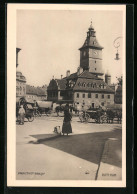 AK Brasov, Belebter Platz Vor Dem Rathaus  - Roumanie