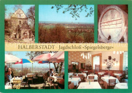 73712319 Halberstadt Jagdschloss Spiegelsberge Panorama Fass Freiterrasse Gastst - Halberstadt
