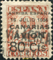 732879 USED ESPAÑA. Canarias 1937 SELLOS HABILITADOS PARA EL CORREO A CANARIAS - Neufs