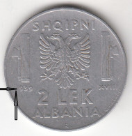 9528--ITALIA--ALBANIA  2    LEK   1939     RR - Albania