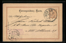 AK Wien, Fritz & Maschke, Ganzsache, Correspondenz-Karte  - Briefkaarten