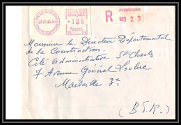 00582 Bouches Du Rhone Lettre Recommandé Distributeur Aix-en-Provence Pour Marseille 23/8/1964 - Storia Postale