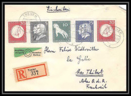 02283 Bouches Du Rhone Lettre Ddr Allemagne Germany Pour Mas Thibert 30/11/1961 Recommandé - Storia Postale