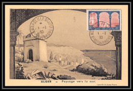 07032 Carte Maximum (card) Bouches Du Rhone N°263 Algérie Alger Paysage Marseille Saint Just 1930 - 1930-1939
